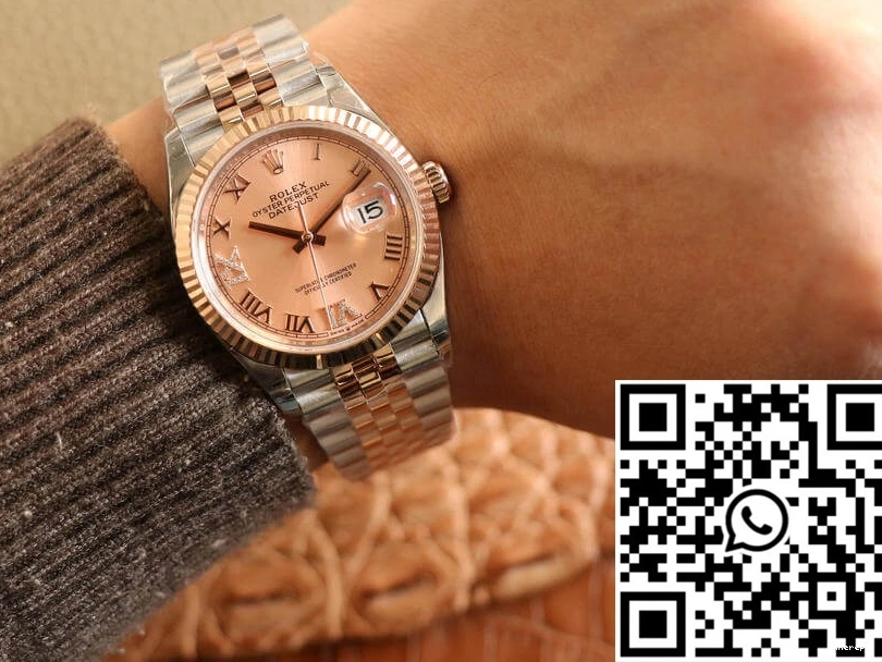 Diamonds Rose M126231-0027 Factory Gold EW Rolex Dial Datejust 0306